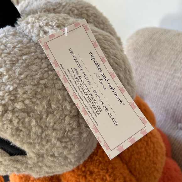 NWT Cupcakes & Cashmere 🎃 Pumpkin🎃stack plush pillow - Picture 2 of 3